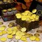 Plastic Gold Coins 1.5 Inch, 144 Pack, Treasure Coins for Kids, Classroom Rewards, Games & Party Favors
